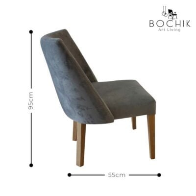 Chaise-DARLY-design-en-velours-avec-piétement-en-bois-hêtre-massif-cotations