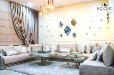 Ambiance-ASSIA-Ensemble-de-tables-cendrier-en-bois-hetre-massif-grave-et-laque-gris-perle-ideal-pour-salon-marocain-traditionn