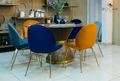 Ambiance-LOU-Table-a-manger-en-BOIS-NOYER-avec-plateau-en-verre-trempe-clair-de-12mm