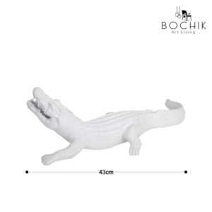 CROCO-WHITE-Statuette-de-crocodile-en-ceramique-couleur-blanche-cotaitons