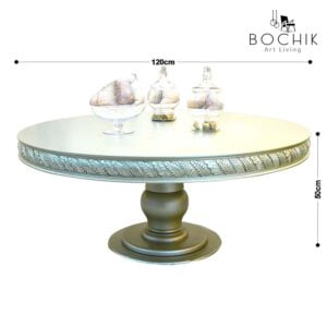 Cotations-ASSIA-Table-centrale-en-bois-hetre-massif-grave-et-laque-gris-perle-ideal-pour-salon-marocain-traditionnel