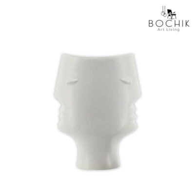 DUO-Vase-en-ceramique-design-de-double-visage-couleur-blanche