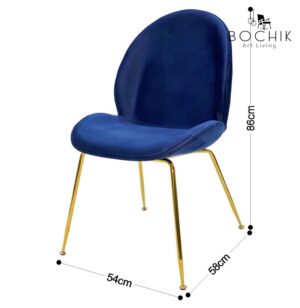LUNA-BLEU-Chaise-design-en-velours-avec-pietement-en-or-chrome-cotations