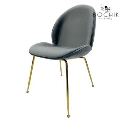 LUNA-GRIS-Chaise-design-en-velours-avec-pietement-en-or-chrome