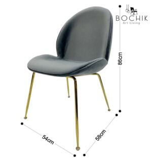 LUNA-GRIS-Chaise-design-en-velours-avec-pietement-en-or-chrome-Cotations